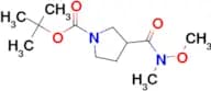 TERT-BUTYL 3-(METHOXY(METHYL)CARBAMOYL)PYRROLIDINE-1-CARBOXYLATE