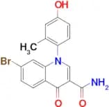 7-BROMO-1-(4-HYDROXY-2-METHYLPHENYL)-4-OXO-1,4-DIHYDROQUINOLINE-3-CARBOXAMIDE