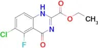 2-QUINAZOLINECARBOXYLIC ACID, 6-CHLORO-5-FLUORO-3,4-DIHYDRO-4-OXO-, ETHYL ESTER