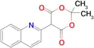 2,2-DIMETHYL-5-(2-QUINOLINYL)-1,3-DIOXANE-4,6-DIONE