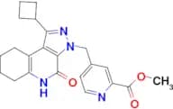 METHYL 4-((1-CYCLOBUTYL-4-OXO-4,5,6,7,8,9-HEXAHYDRO-3H-PYRAZOLO[3,4-C]QUINOLIN-3-YL)METHYL)PICOLIN…