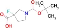 1-(TERT-BUTOXYCARBONYL)-3-FLUOROPYRROLIDINE-3-CARBOXYLIC ACID