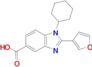 1-CYCLOHEXYL-2-(FURAN-3-YL)-1H-BENZO[D]IMIDAZOLE-5-CARBOXYLIC ACID