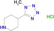 4-(1-METHYL-1H-TETRAZOL-5-YL)PIPERIDINE HCL