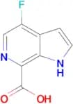 4-FLUORO-1H-PYRROLO[2,3-C]PYRIDINE-7-CARBOXYLIC ACID