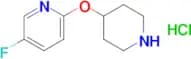 5-FLUORO-2-(PIPERIDIN-4-YLOXY)PYRIDINE HCL
