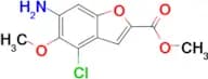 METHYL 6-AMINO-4-CHLORO-5-METHOXYBENZOFURAN-2-CARBOXYLATE