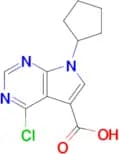 4-CHLORO-7-CYCLOPENTYL-7H-PYRROLO[2,3-D] PYRIMIDINE-5-CARBOXYLIC ACID