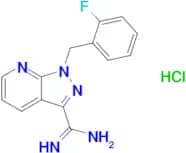1-(2-Fluorobenzyl)-1H-pyrazolo[3,4-b]pyridine-3-carboximidamide hydrochloride
