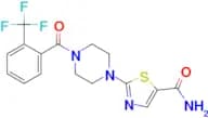2-(4-(2-(Trifluoromethyl)benzoyl)piperazin-1-yl)thiazole-5-carboxamide