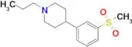 4-(3-(Methylsulfonyl)phenyl)-1-propylpiperidine