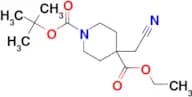 1-tert-Butyl 4-ethyl 4-(cyanomethyl)piperidine-1,4-dicarboxylate
