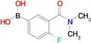 (3-(Dimethylcarbamoyl)-4-fluorophenyl)boronic acid