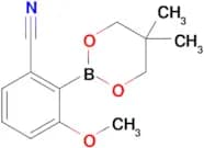 2-(5,5-Dimethyl-1,3,2-dioxaborinan-2-yl)-3-methoxybenzonitrile
