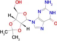 2-Amino-9-((3aR,4R,6R,6aR)-6-(hydroxymethyl)-2,2-dimethyltetrahydrofuro[3,4-d][1,3]dioxol-4-yl)-1H…