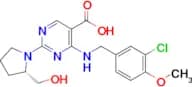 (S)-4-((3-Chloro-4-methoxybenzyl)amino)-2-(2-(hydroxymethyl)pyrrolidin-1-yl)pyrimidine-5-carboxyli…