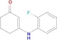 3-((2-fluorophenyl)amino)cyclohex-2-en-1-one, 97%