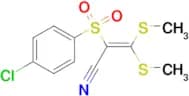 2-((4-chlorophenyl)sulfonyl)-3,3-dimethylthioprop-2-enenitrile, 95%