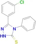 5-(3-chlorophenyl)-4-phenyl-1,2,4-triazole-3-thiol, 95%
