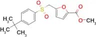Methyl 5-(((4-(tert-butyl)phenyl)sulfonyl)methyl)furan-2-carboxylate, 95%