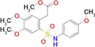 Methyl 2-(4,5-dimethoxy-2-(((4-methoxyphenyl)amino)sulfonyl)phenyl)acetate, 95%
