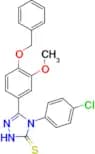 3-(4-Benzyloxy-3-methoxyphenyl)-4-(4-chlorophenyl)-1,2,4-triazoline-5-thione, 95%