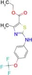 Ethyl 4-methyl-2-{[4-(trifluoromethoxy)phenyl]amino}thiazole-5-carboxylate