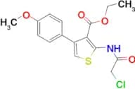 2-(2-Chloro-acetylamino)-4-(4-methoxy-phenyl)-thiophene-3-carboxylic acid ethyl ester