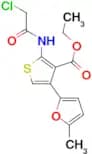 2-(2-Chloro-acetylamino)-4-(5-methyl-furan-2-yl)-thiophene-3-carboxylic acid ethyl ester