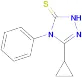 5-Cyclopropyl-4-phenyl-4H-[1,2,4]triazole-3-thiol