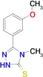 5-(3-methoxyphenyl)-4-methyl-4H-1,2,4-triazole-3-thiol
