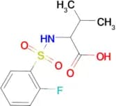 2-{[(2-fluorophenyl)sulfonyl]amino}-3-methylbutanoic acid