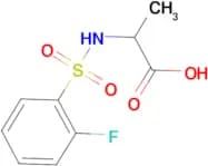 (2S)-2-{[(2-fluorophenyl)sulfonyl]amino}propanoic acid