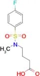 4-[[(4-fluorophenyl)sulfonyl](methyl)amino]butanoic acid