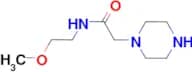 N-(2-methoxyethyl)-2-piperazin-1-ylacetamide