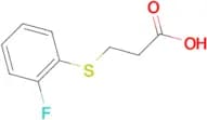 3-[(2-fluorophenyl)thio]propanoic acid