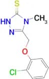 5-[(2-chlorophenoxy)methyl]-4-methyl-4H-1,2,4-triazole-3-thiol