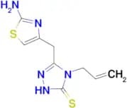 4-allyl-5-[(2-amino-1,3-thiazol-4-yl)methyl]-2,4-dihydro-3H-1,2,4-triazole-3-thione