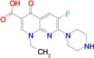 1-ethyl-6-fluoro-4-oxo-7-(piperazin-1-yl)-1,4-dihydro-1,8-naphthyridine-3-carboxylic acid