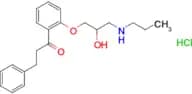 1-{2-[2-hydroxy-3-(propylamino)propoxy]phenyl}-3-phenylpropan-1-one hydrochloride