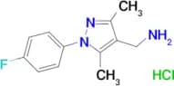 {[1-(4-fluorophenyl)-3,5-dimethyl-1H-pyrazol-4-yl]methyl}amine hydrochloride