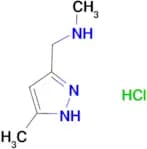 N-methyl-1-(5-methyl-1H-pyrazol-3-yl)methanamine hydrochloride