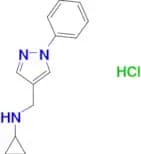 N-[(1-phenyl-1H-pyrazol-4-yl)methyl]cyclopropanamine hydrochloride