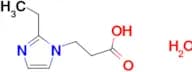 3-(2-ethyl-1H-imidazol-1-yl)propanoic acid hydrate