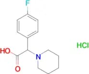 (4-fluorophenyl)(1-piperidinyl)acetic acid hydrochloride