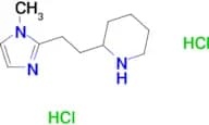 2-[2-(1-methyl-1H-imidazol-2-yl)ethyl]piperidine dihydrochloride