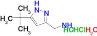[(3-tert-butyl-1H-pyrazol-5-yl)methyl]amine dihydrochloride hydrate