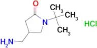 4-(aminomethyl)-1-tert-butylpyrrolidin-2-one hydrochloride
