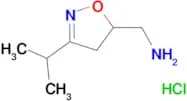 [(3-isopropyl-4,5-dihydro-5-isoxazolyl)methyl]amine hydrochloride