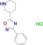 3-(3-phenyl-1,2,4-oxadiazol-5-yl)piperidine hydrochloride